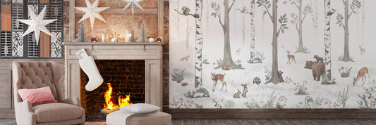 Holiday Magic on Your Walls: Creative Christmas Wallpaper Themes