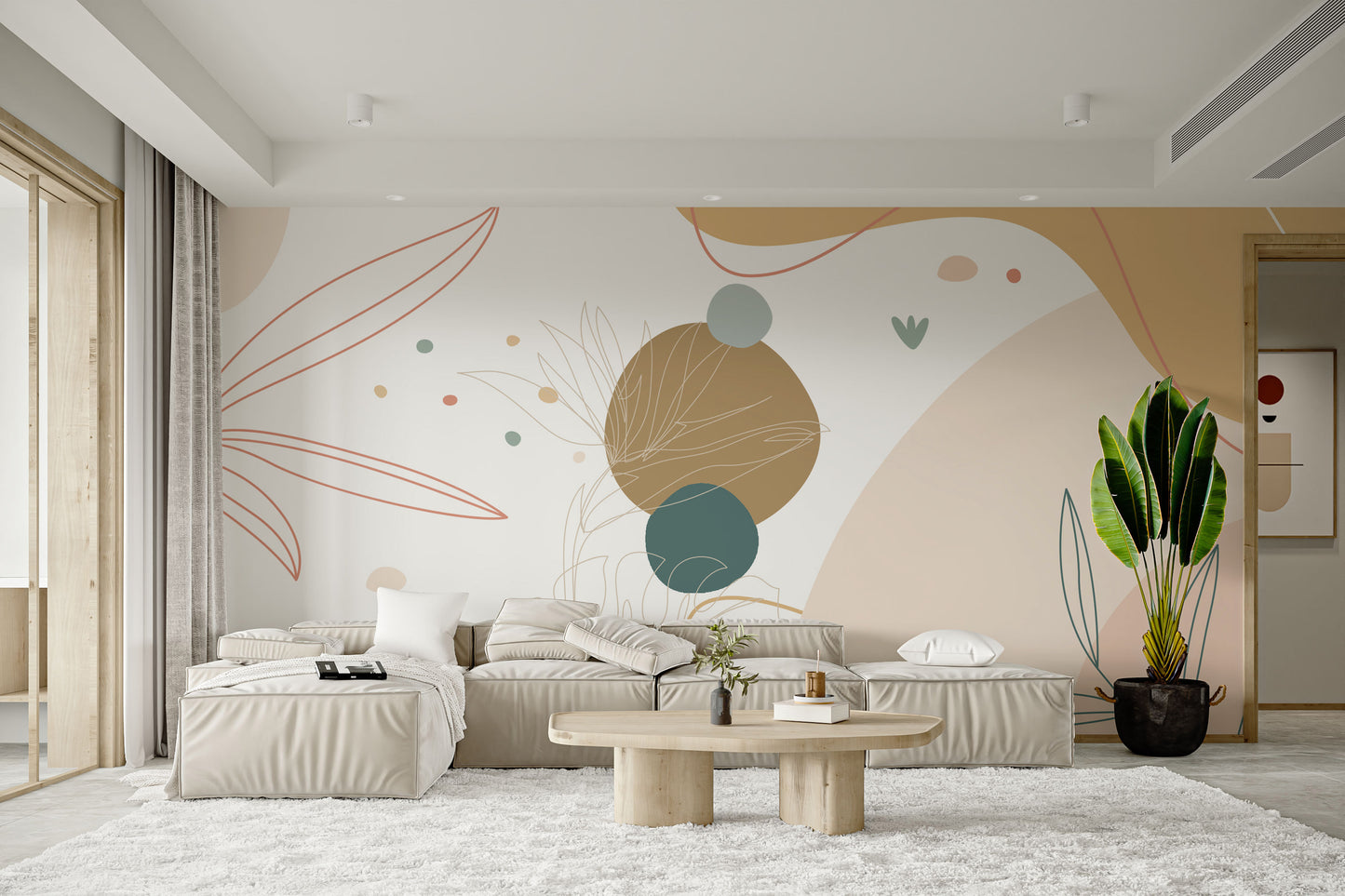 Abstract Terrain Mural Wallpaper for walls