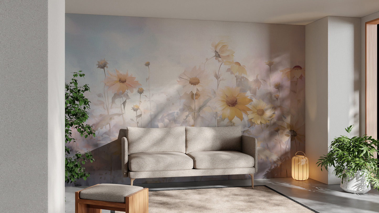 Colorful Marigold Flower Wallpaper Murals