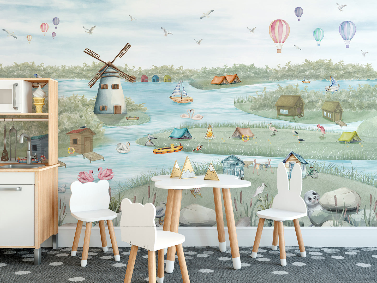 Breezy Shores Wall Mural