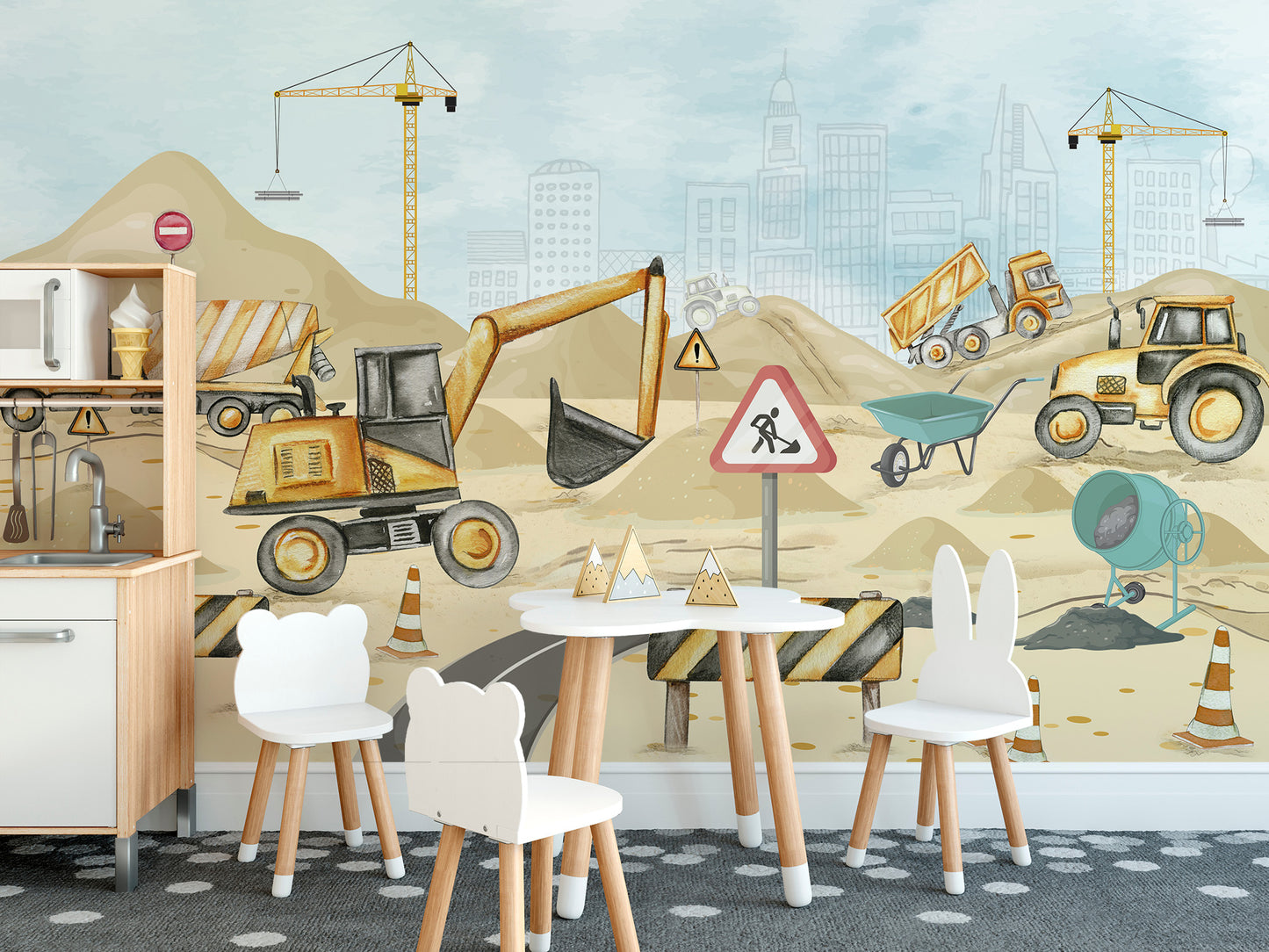 Mighty Machines Wall Mural