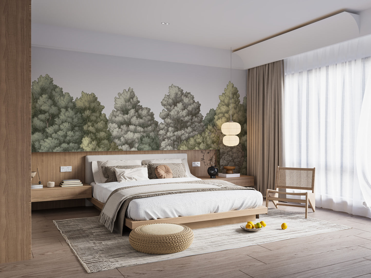 Painted Forest Wallpaper Mural