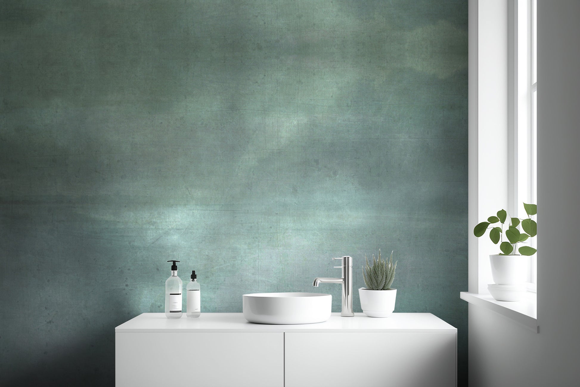 Muted Color Palette Grunge Wall Mural
