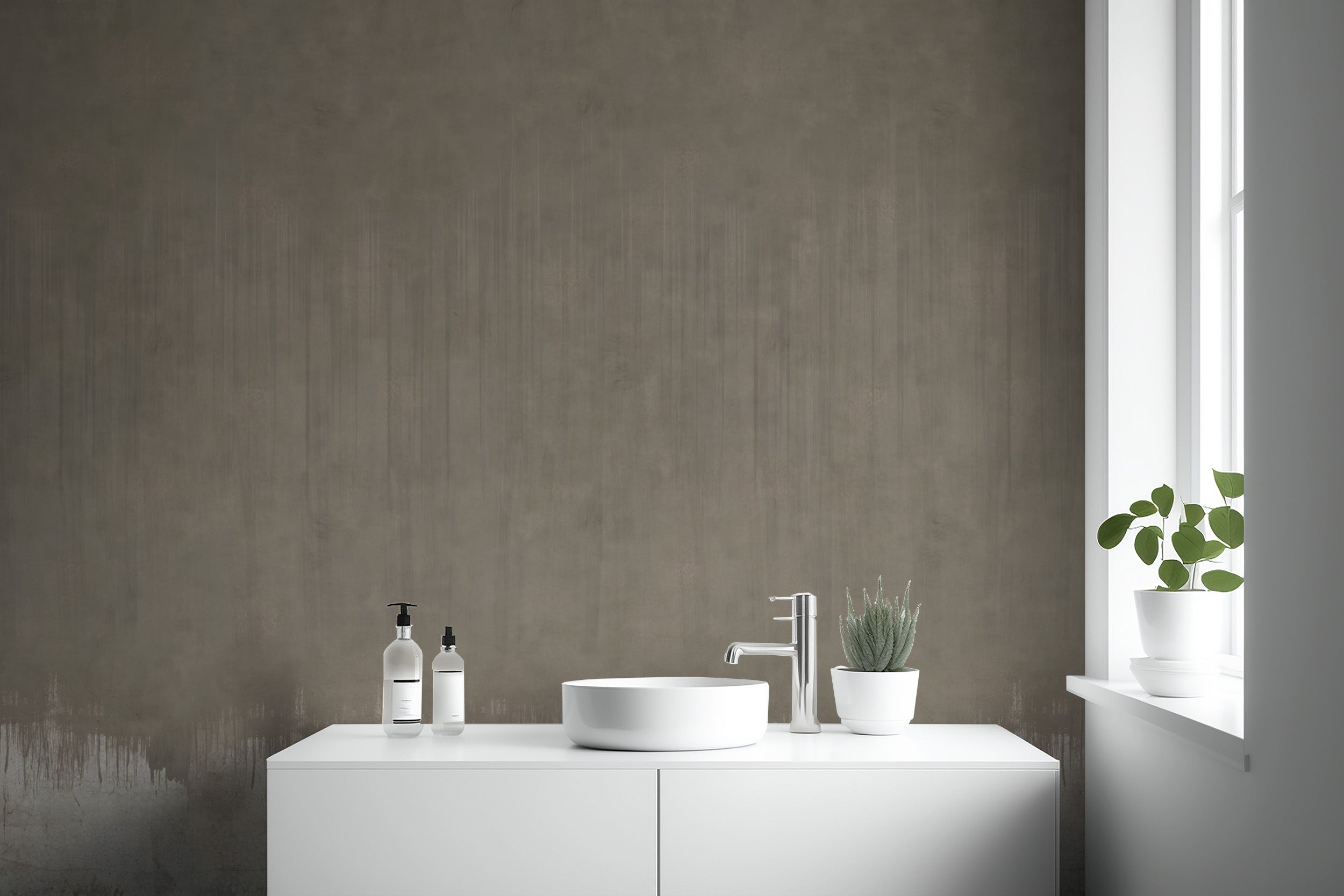 Earthy tones wallpaper mural with textured finish
