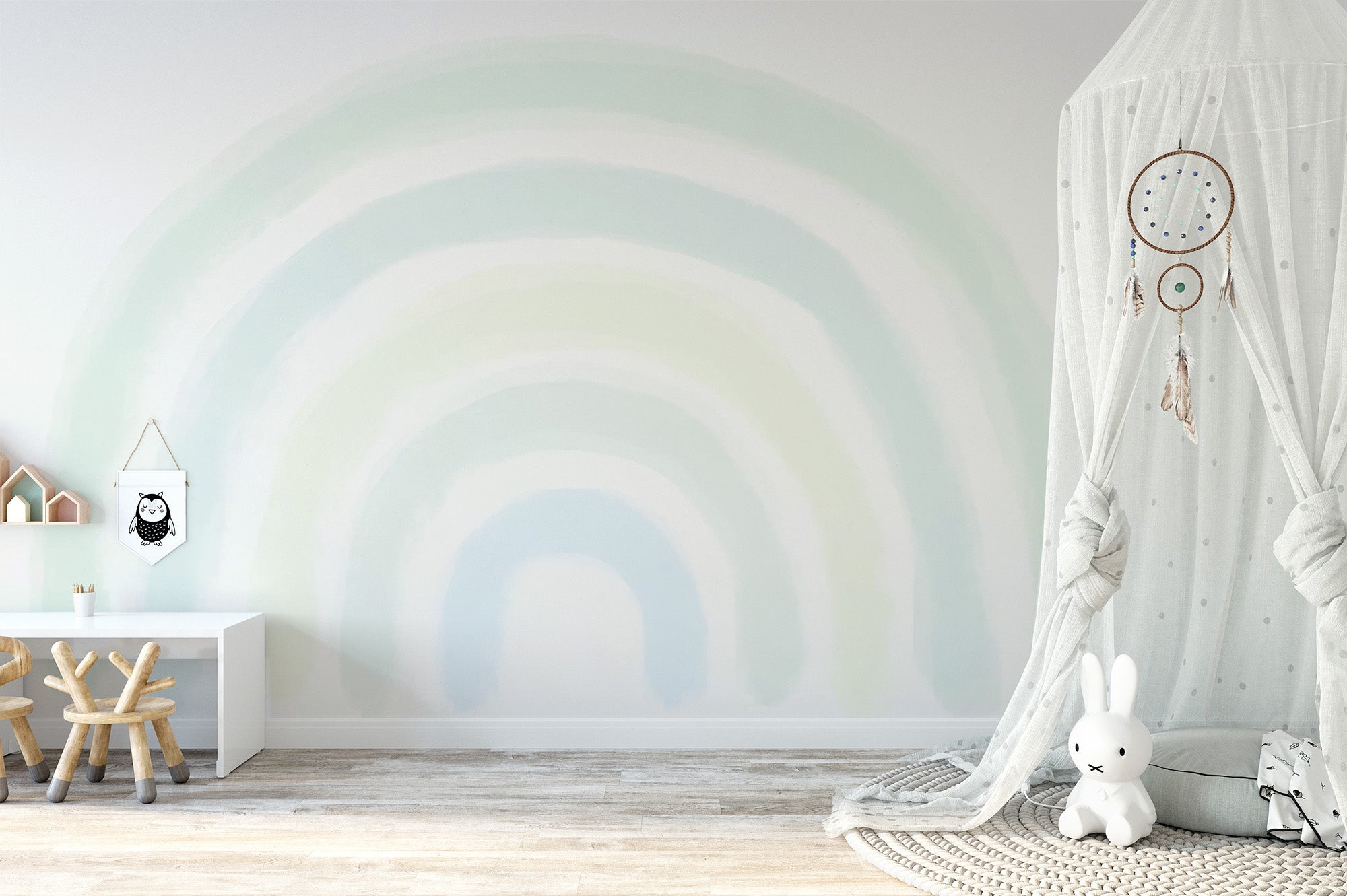 Calming Rainbow Tones Wall Art
