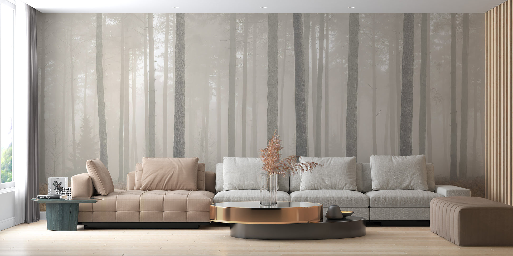 Misty Pines Serenity wallpaper in living room