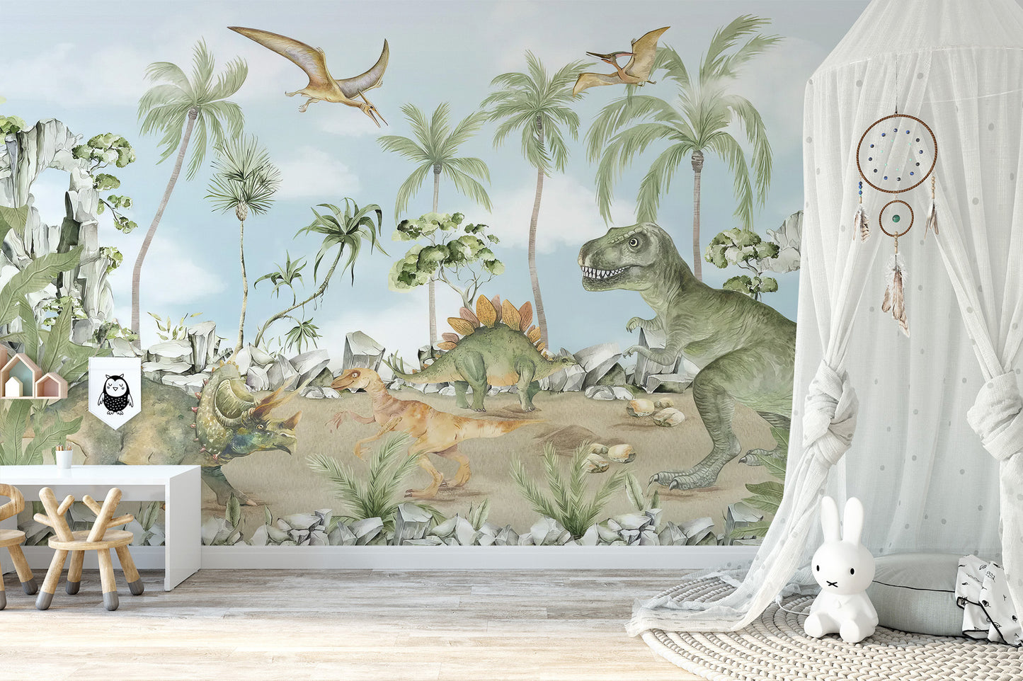 Jurassic Jungle Adventure Mural