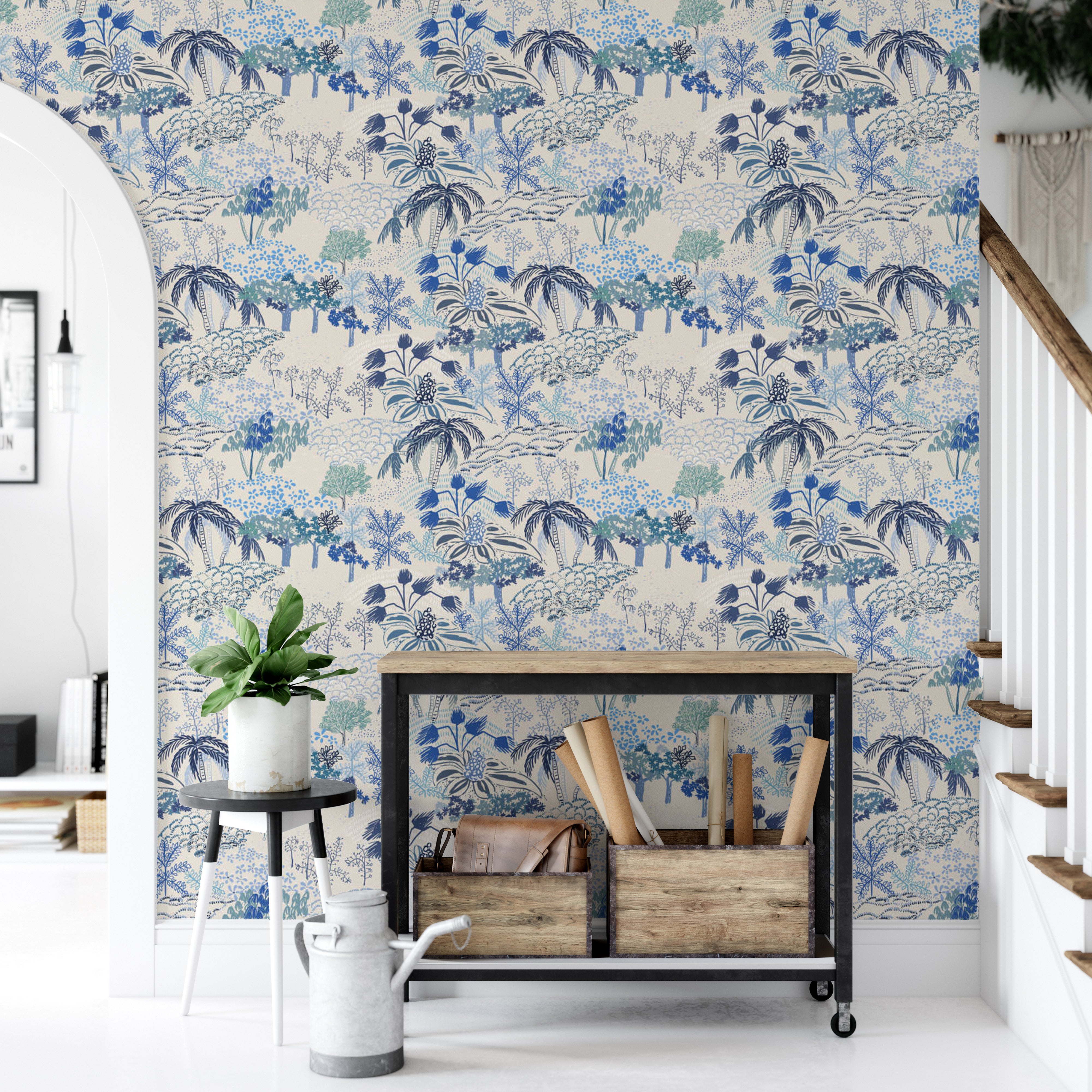 Graceful Florentine wallpaper for serene walls