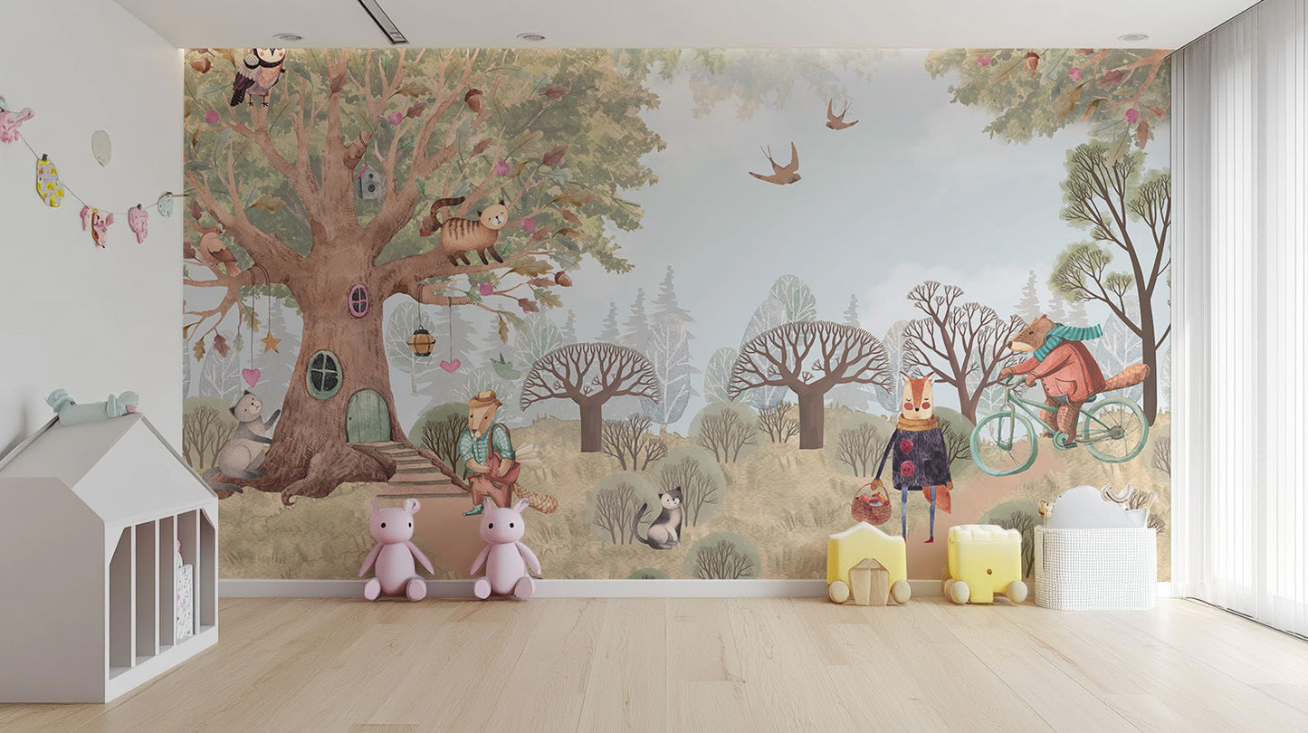 Magical critters wallpaper for cozy spaces