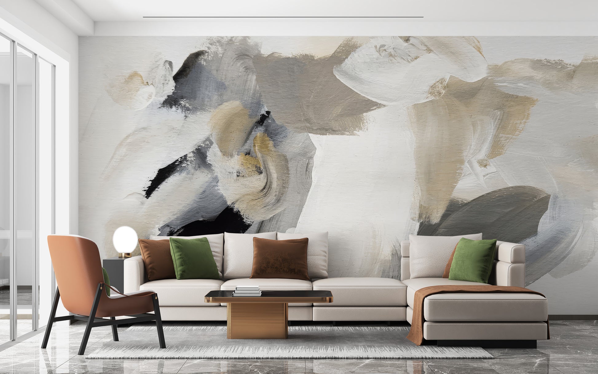 Monochrome Muse Wall Mural - Giffywalls