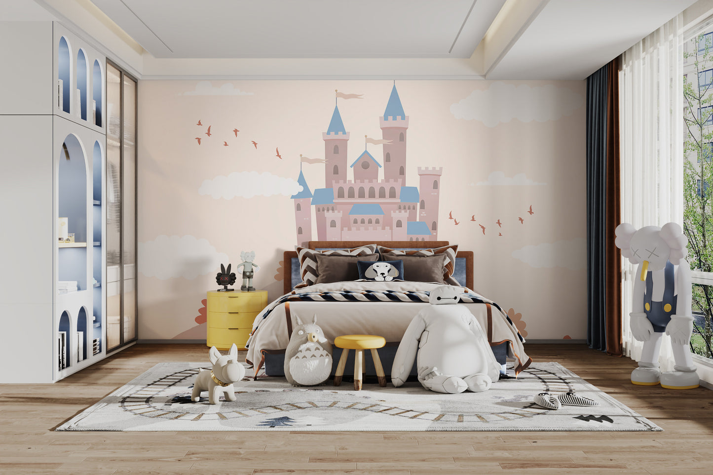 Childrens Fairytale Castle Wallpaper Mural