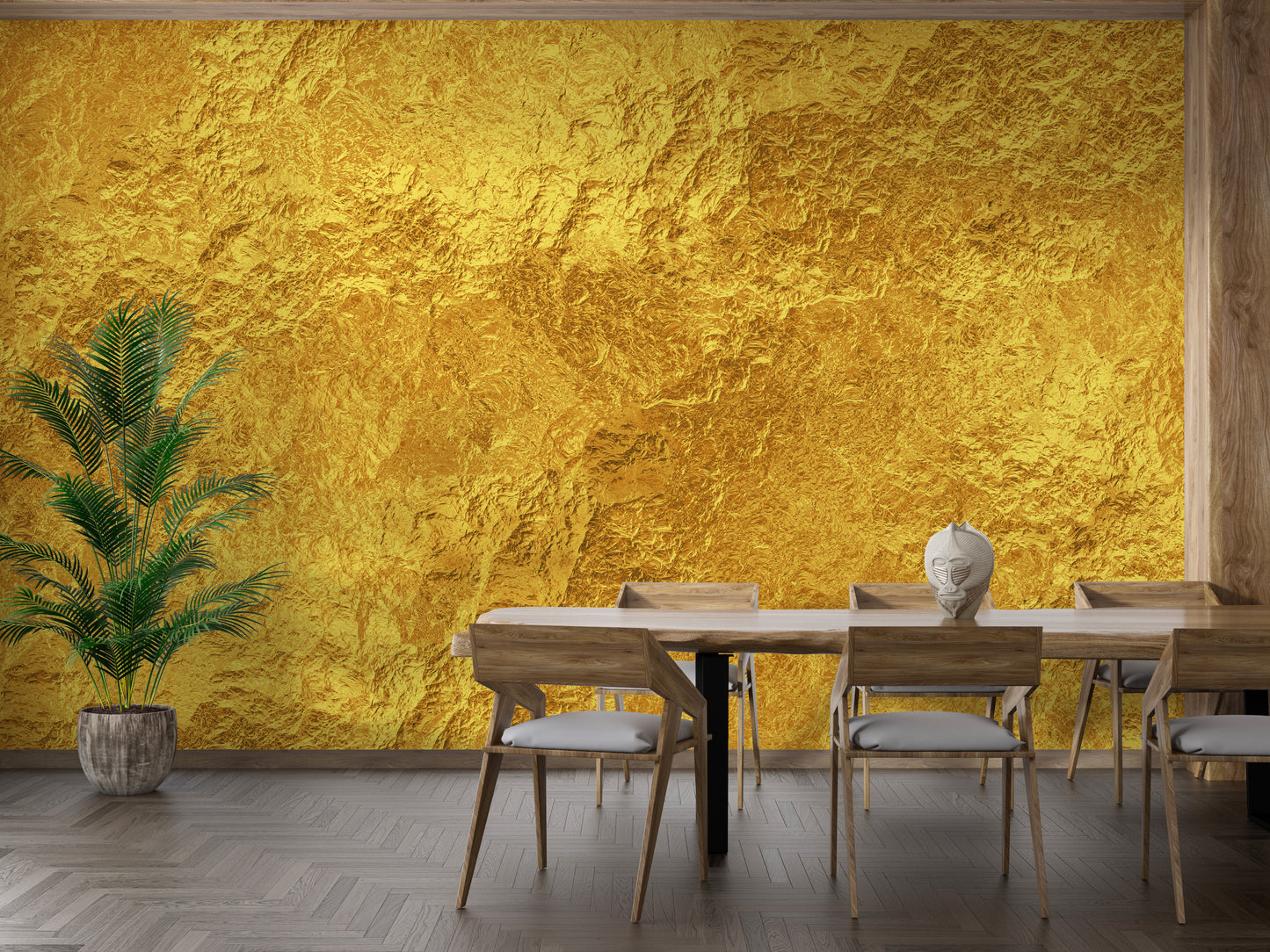 Luxurious Golden Texture Wall Mural