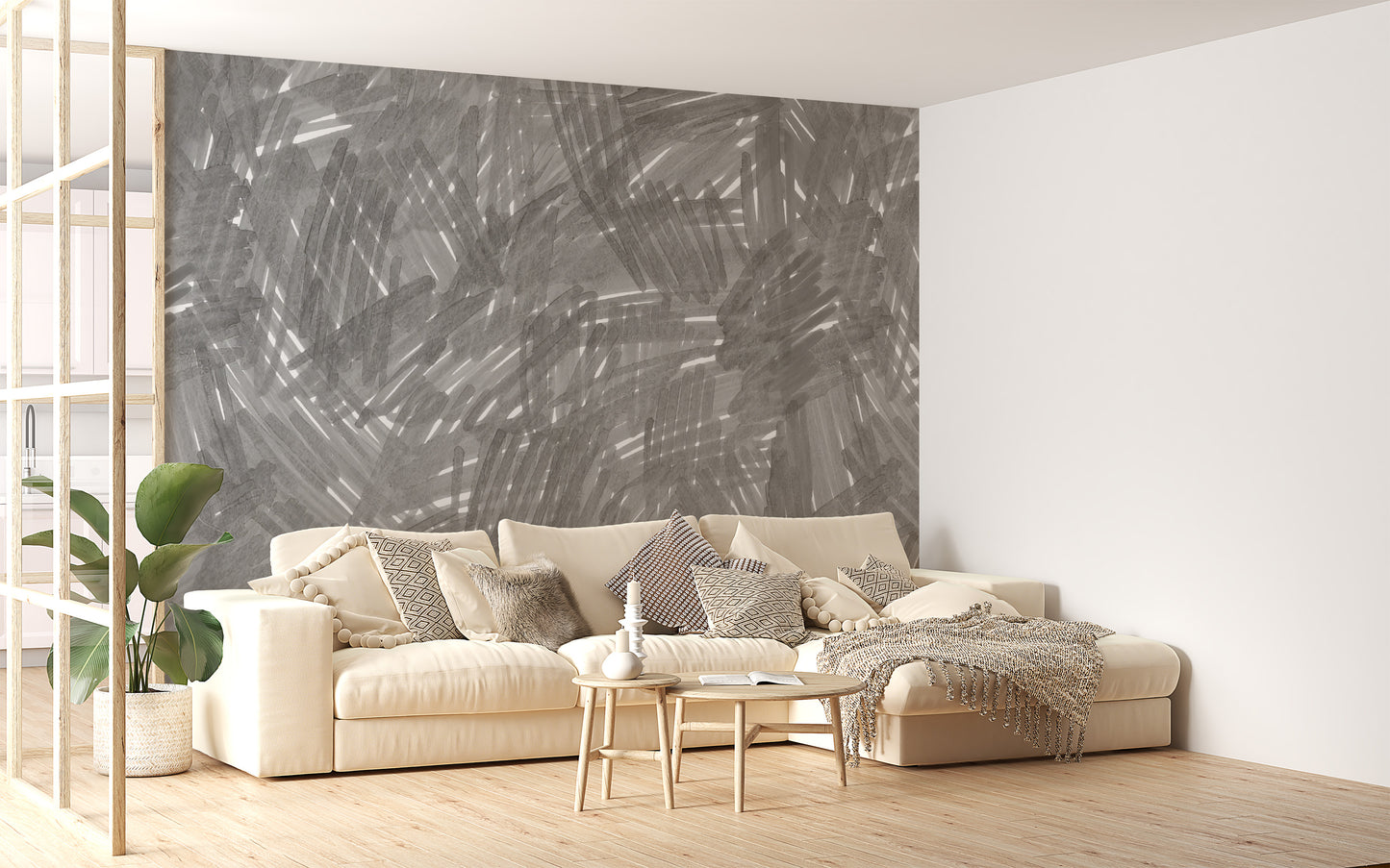 Slate Whispers Artistic Mural