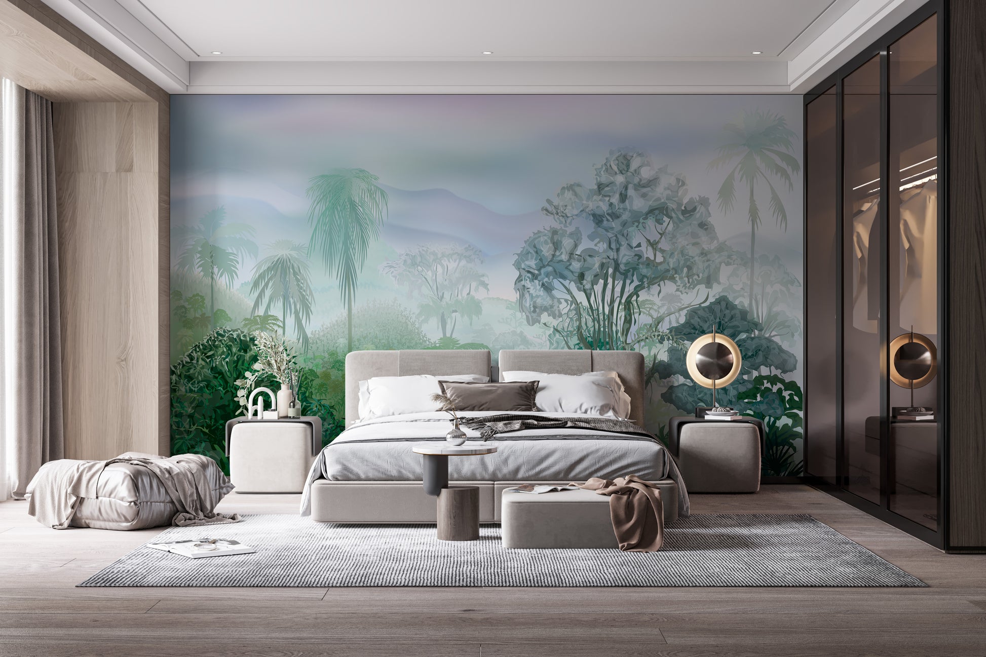 Green Tropical Rainforest Wallpaper Murals - Giffywalls