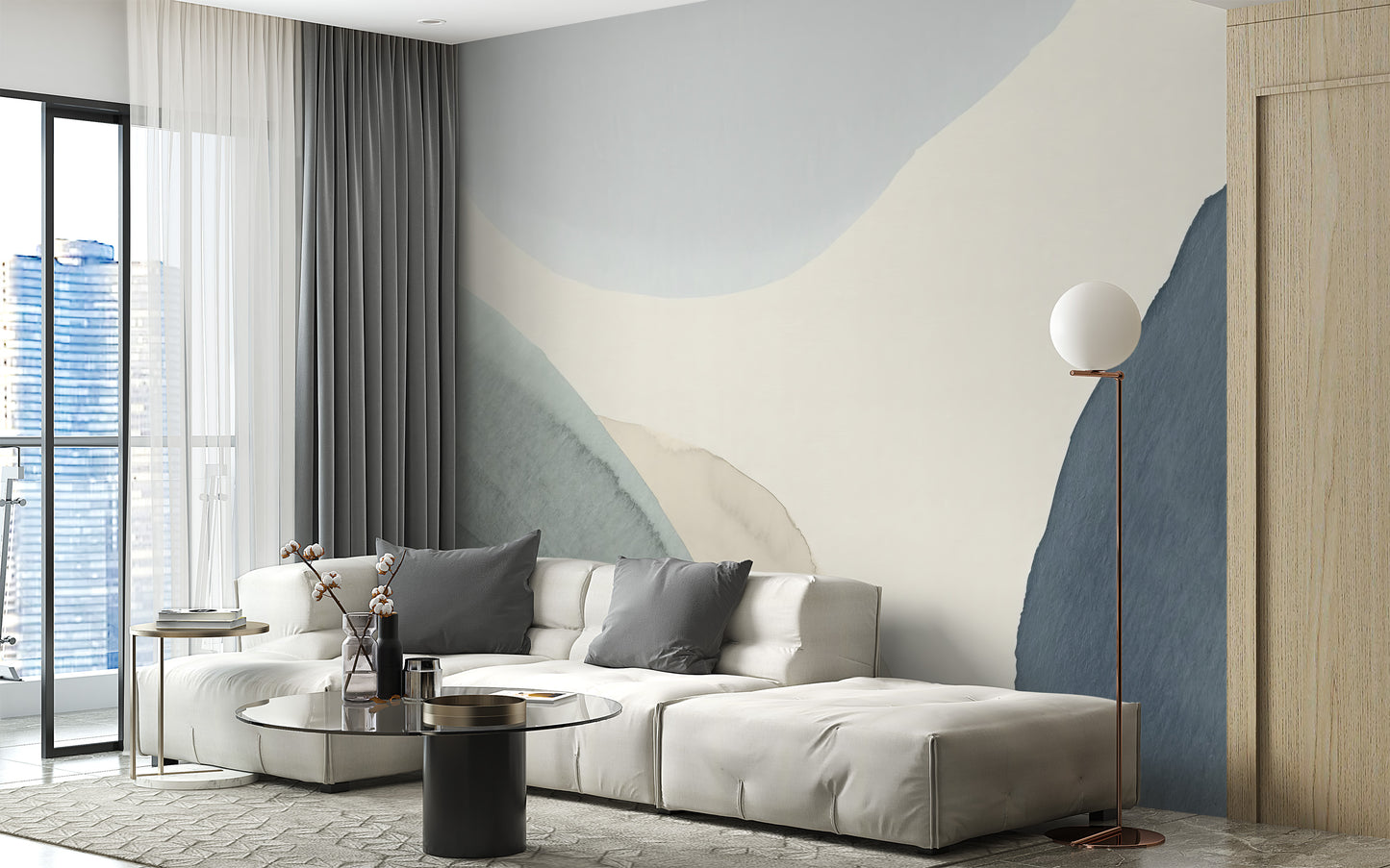 Calming Contours Wall Mural