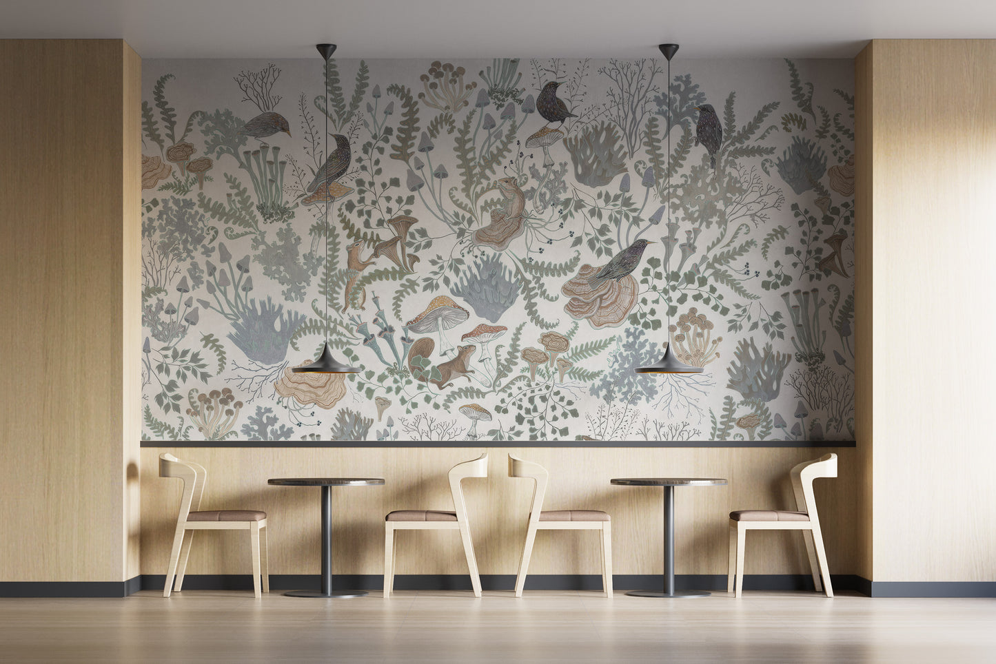 Woodland Harmony Fresco Mural