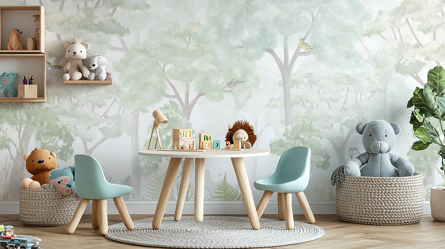 Fantasy Forest Nursery Wallpaper Mural