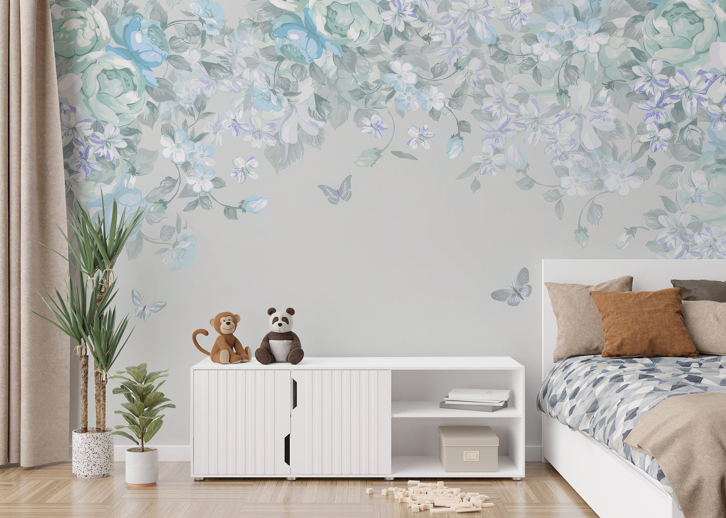 Butterfly Garden Wall Mural