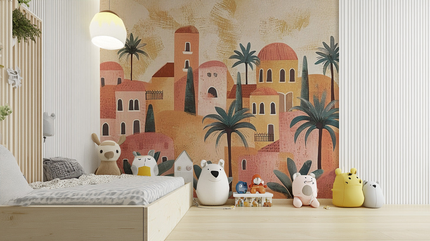 Terracotta House Wall Mural - Giffywalls