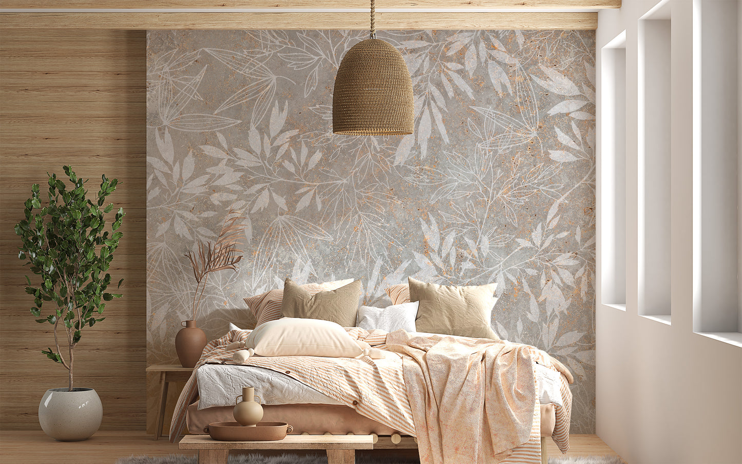 Vintage Floral Artwork Wallpaper Mural