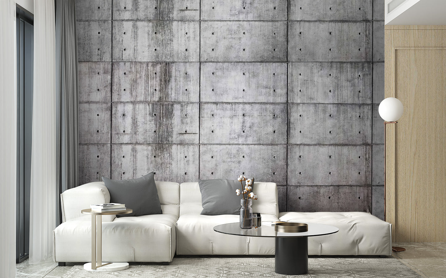 Raw Concrete Wallpaper Mural