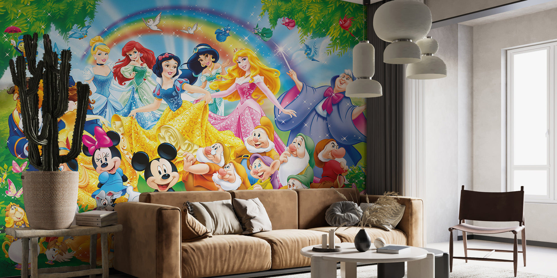 Animated dynasty mural showcasing beloved Disney themes
