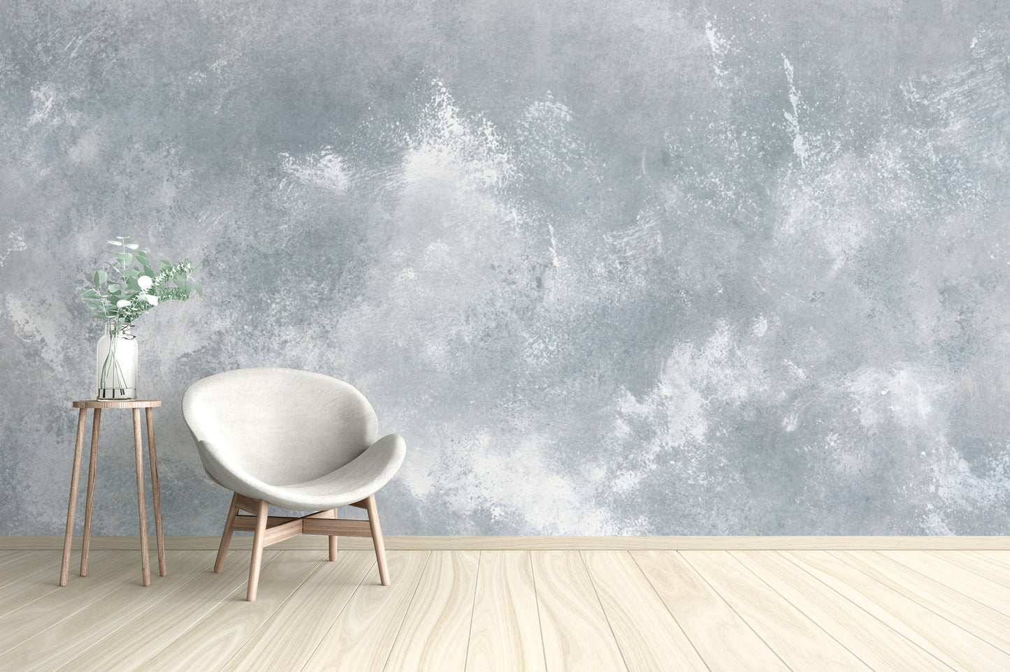 Frosted Arctic Ice Textured Abstract Wallpaper with Subtle Style
