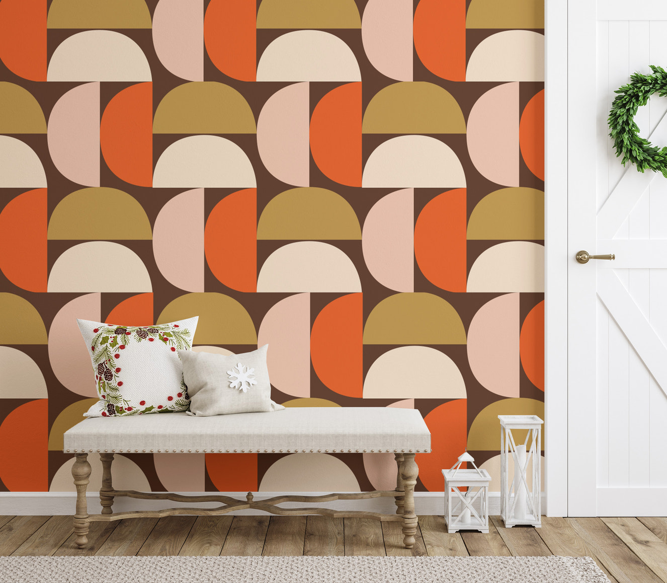 Mindfulness Mod Dot Design Wallpaper for walls
