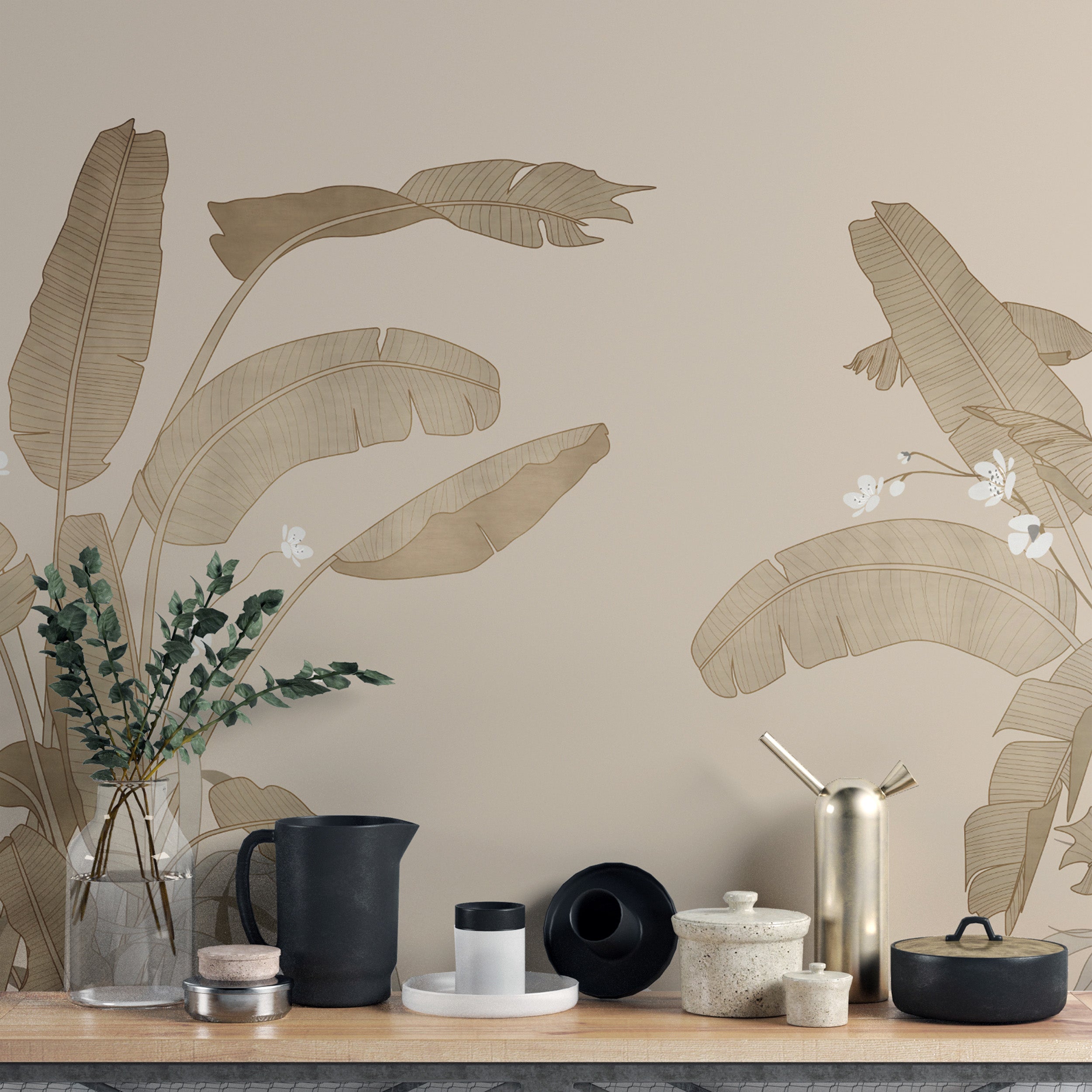 Tropical Leaf Wall Art for Interiors
