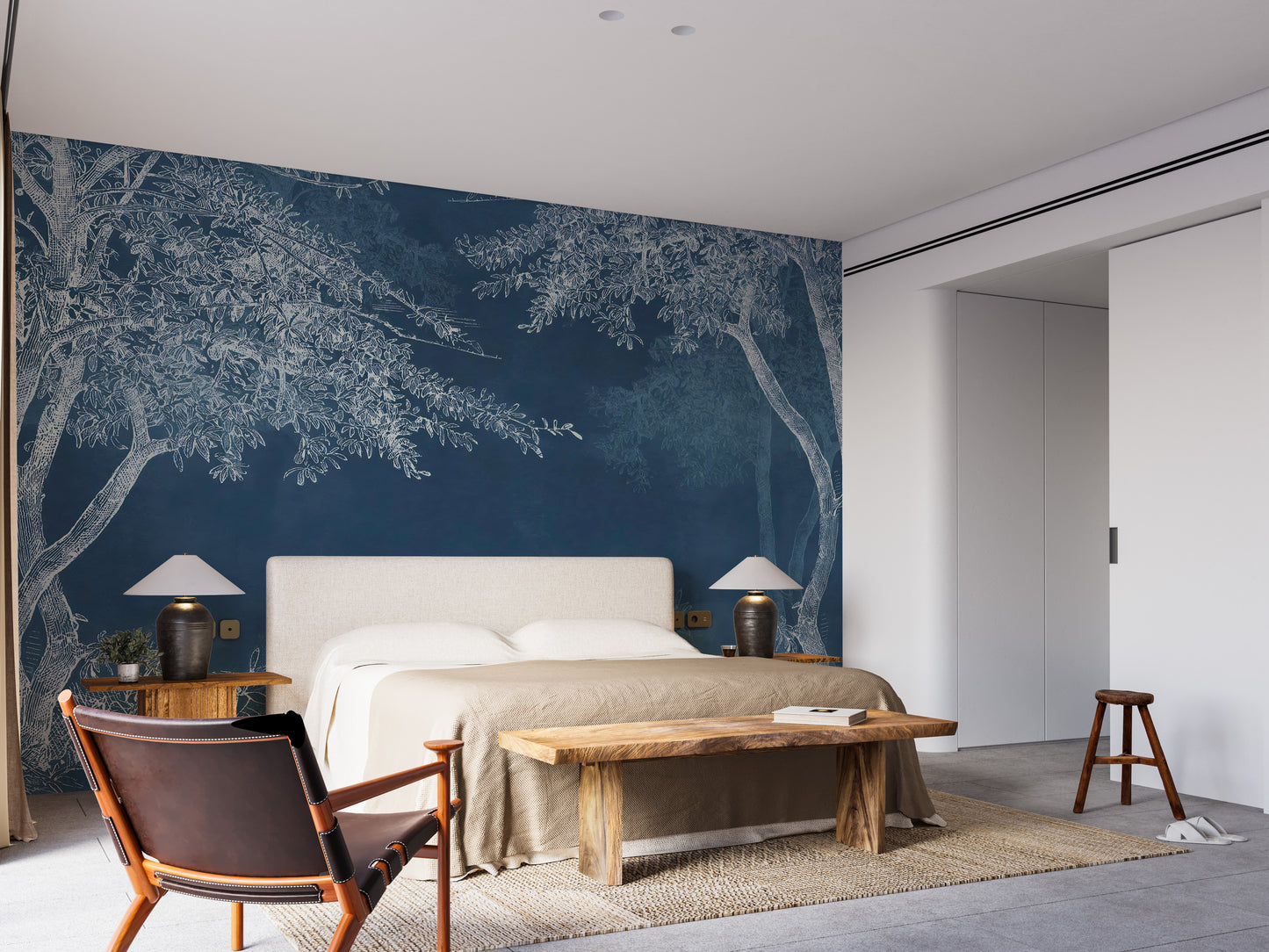 Blue Woods Wallpaper Murals