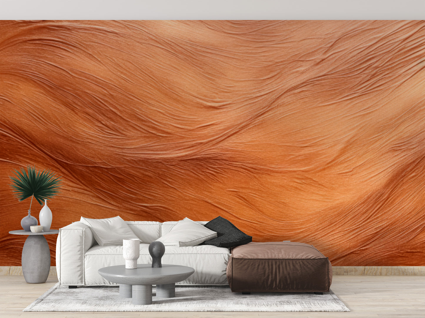 Brown Abstract Wallpaper Mural