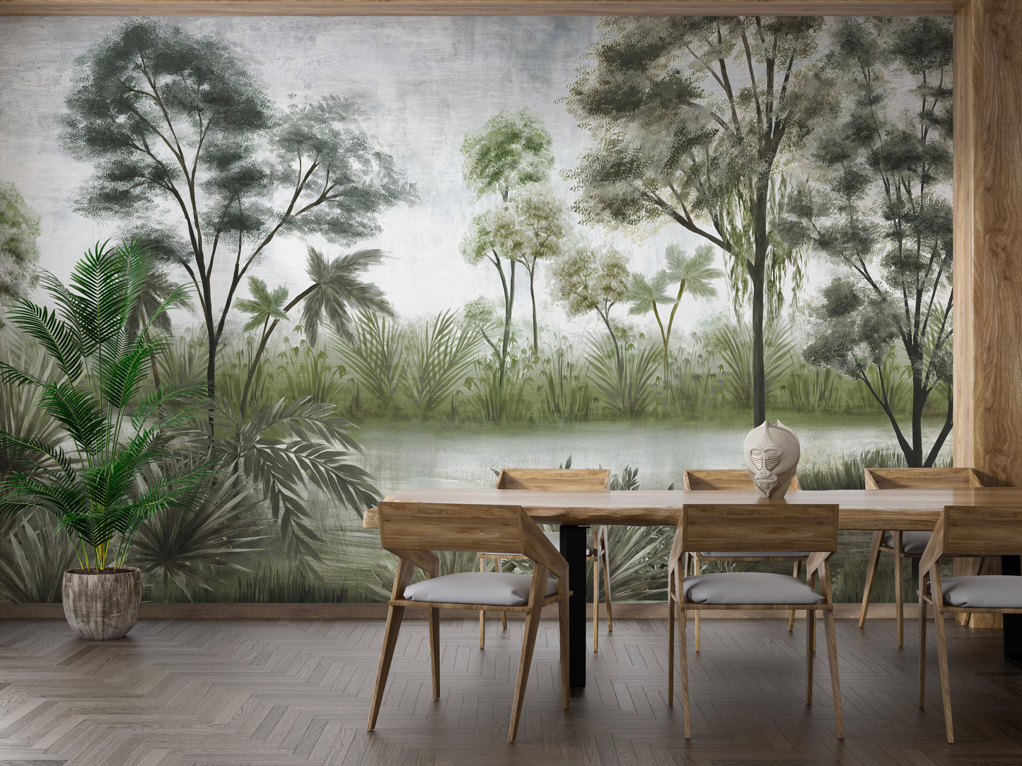 Mystic Forest Dining Room Wallpaper Mural