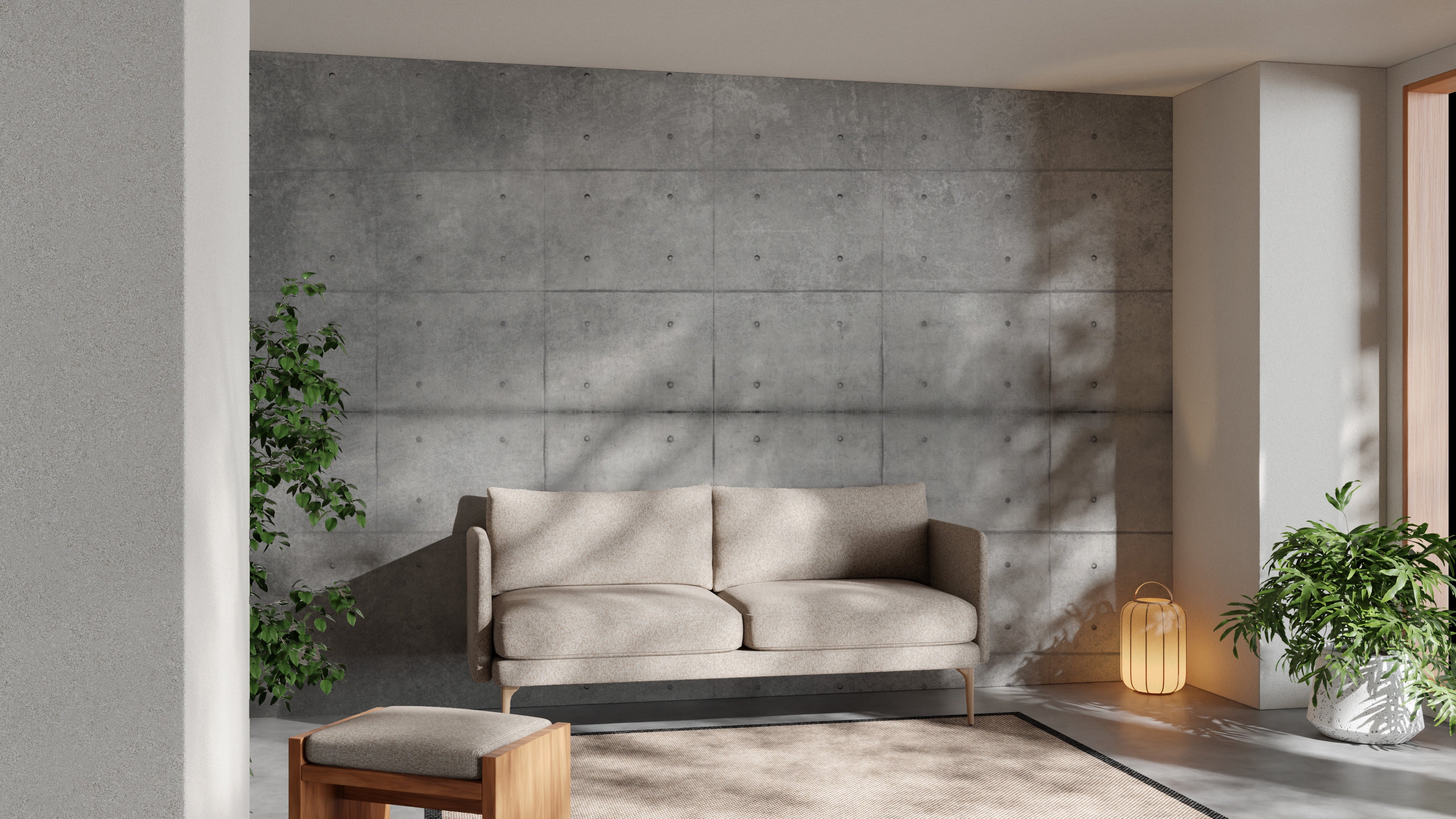 Minimalist concrete texture wallpaper for sleek walls
