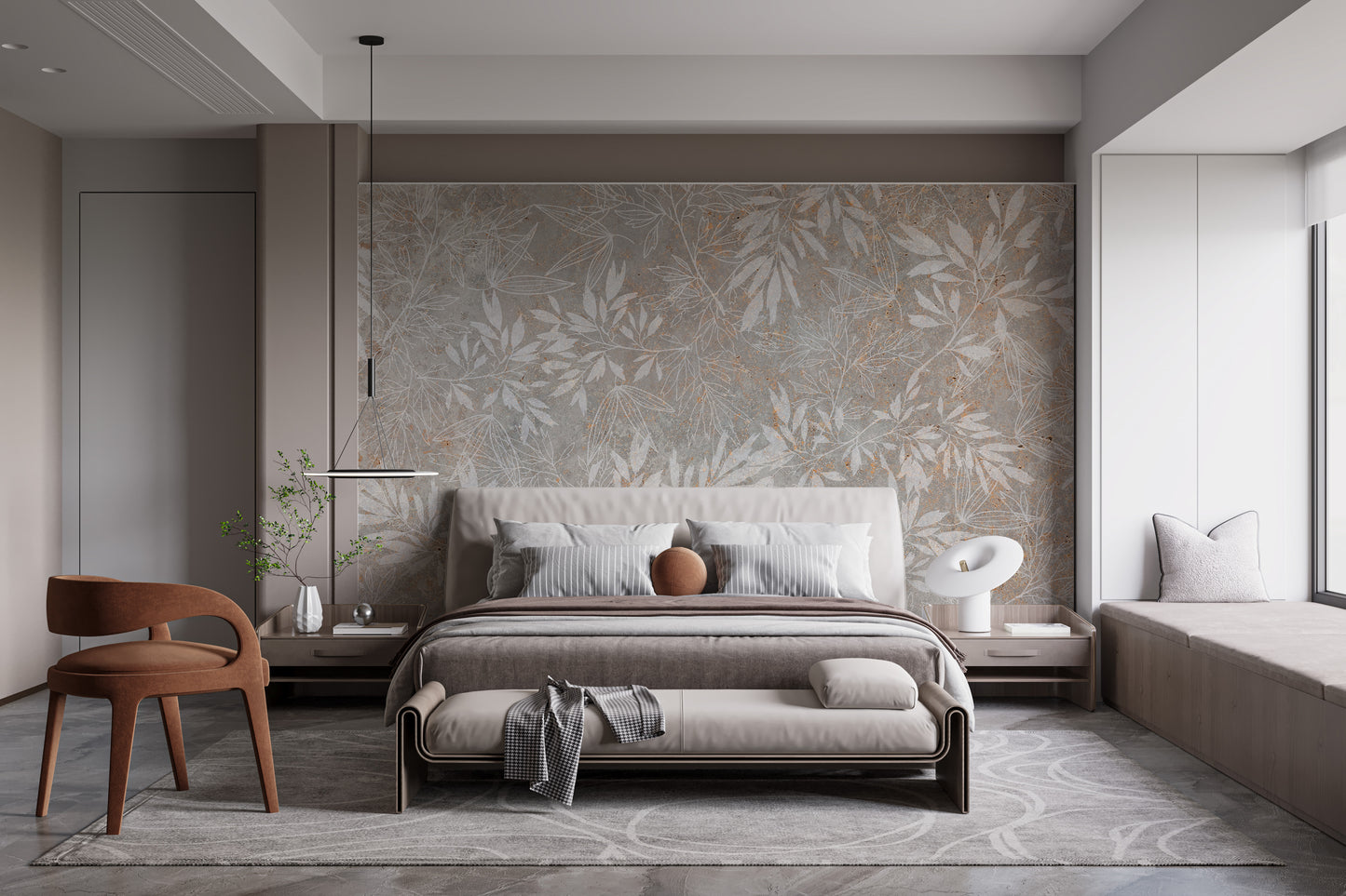 Vintage Floral Artwork Wallpaper Mural