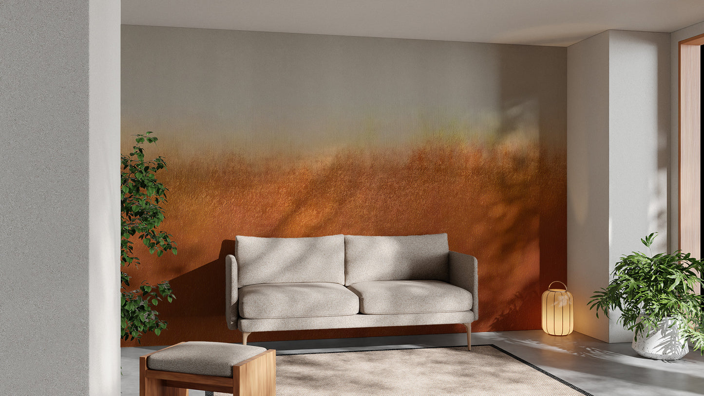 Rustic Orange Wallpaper Mural