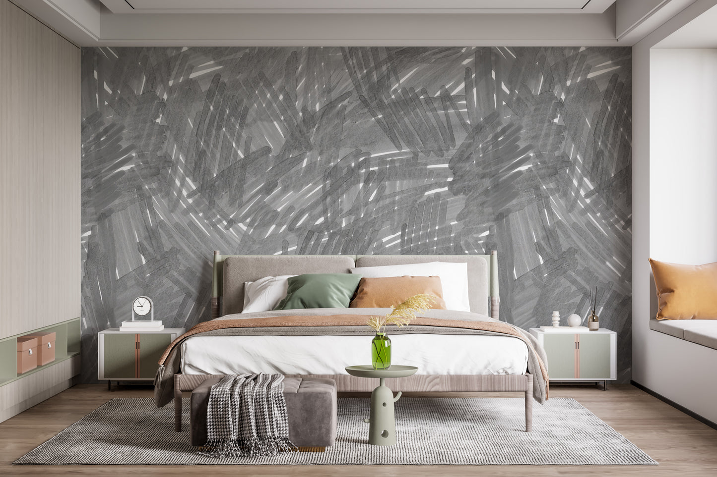 Abstract design wallpaper mural decor