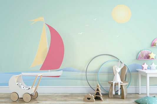 Summer Boat Sailing Wallpaper