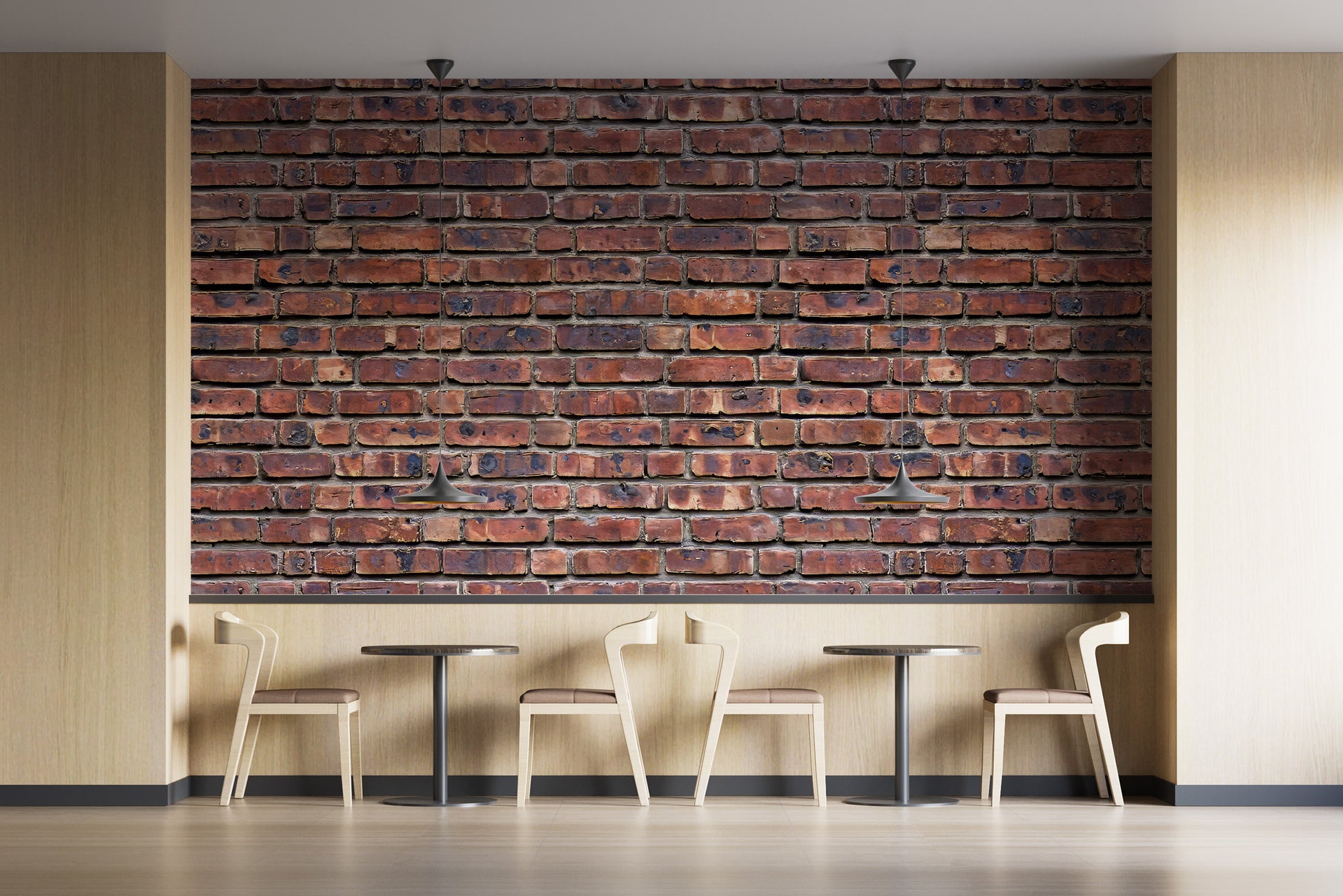 Classic heritage brickwork wallpaper design