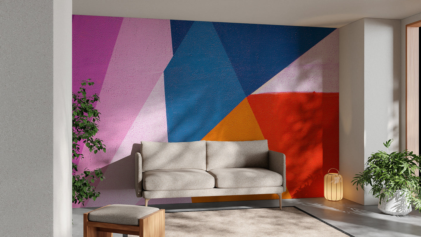 Urban Spectrum Colourful Abstract Wall Mural