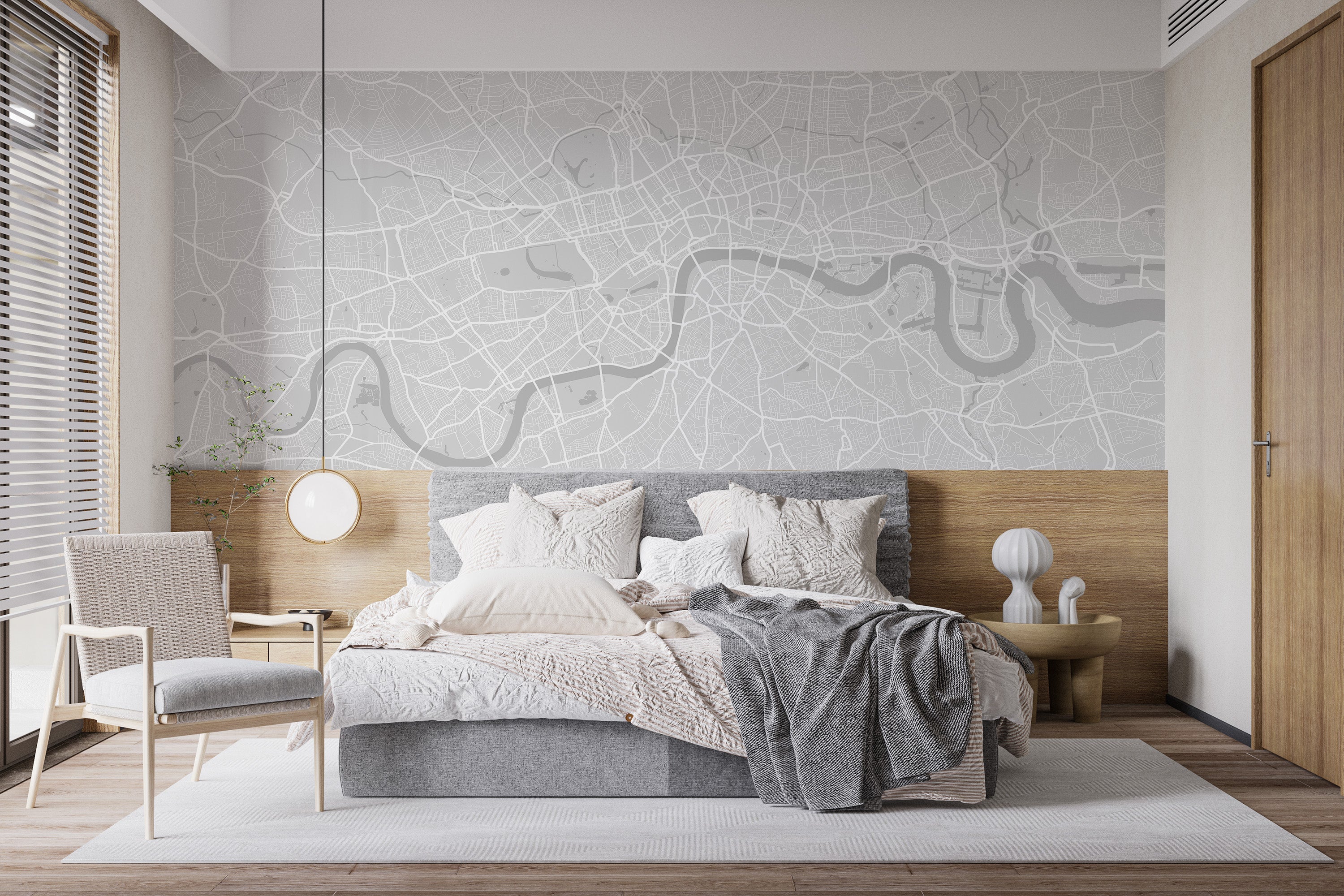 Minimalist London Wallpaper for urban decor ideas