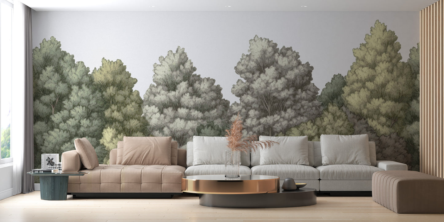 Painted Forest Wallpaper Mural