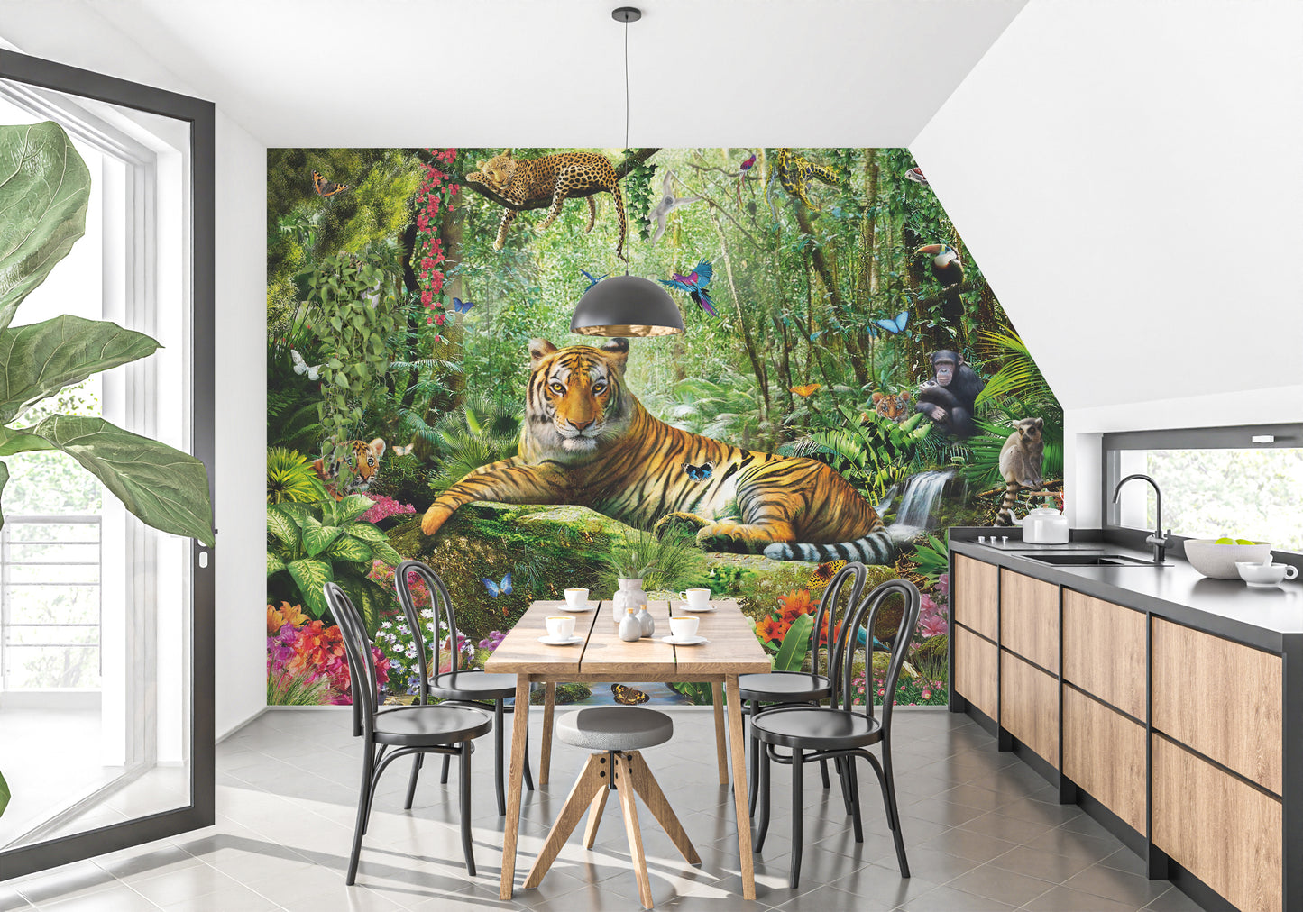 Royal Tiger View Of Jungle Wallpaper Murals