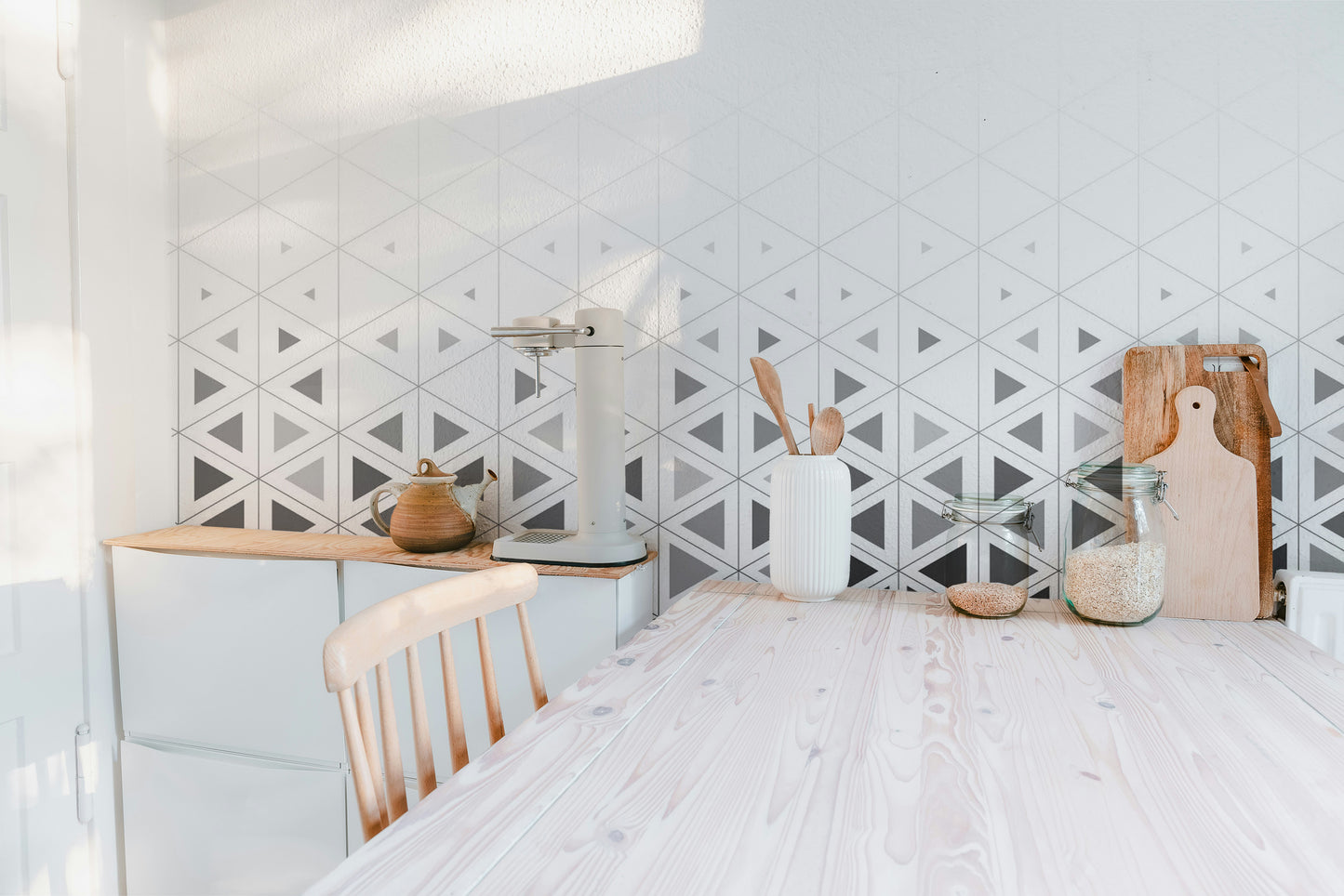 Geometric pattern Wallpaper Mural - Giffywalls