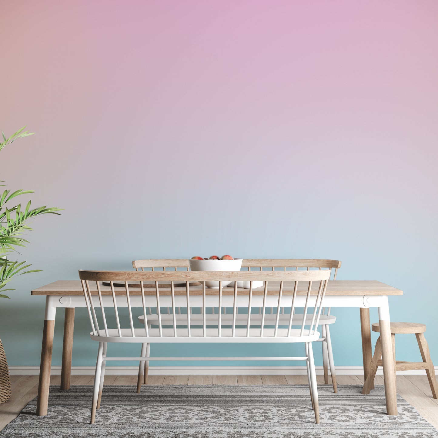 Soft Pastel Sky Gradient Wallpaper Mural