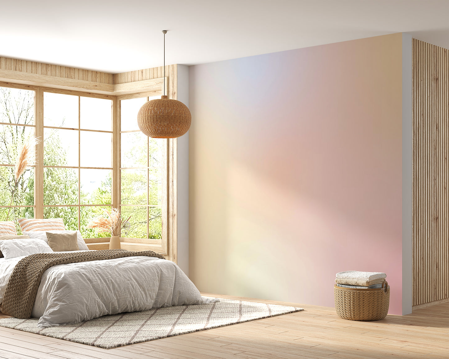 Rainbow Ombre Wallpaper Mural