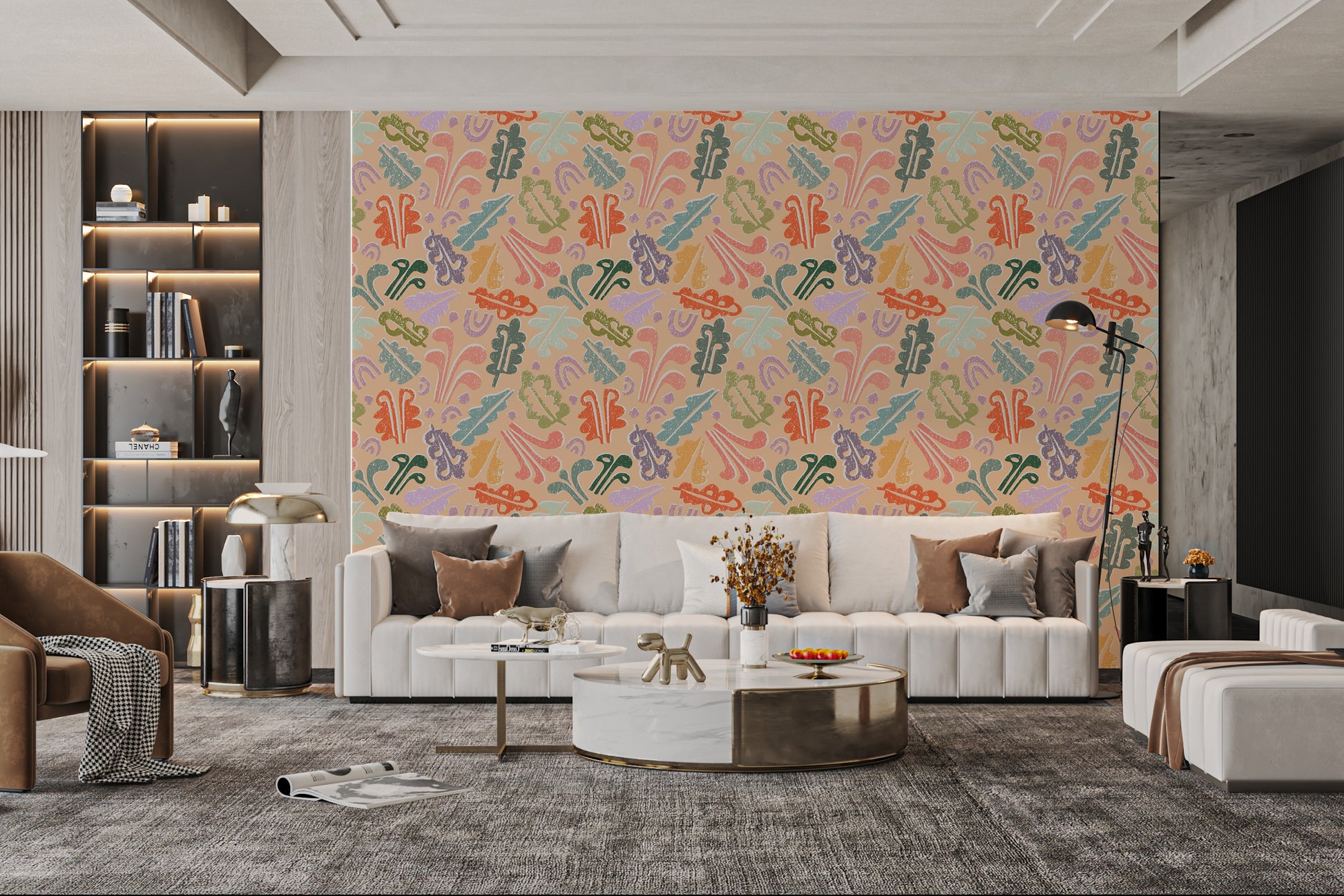 Sophisticated Symphony of Vintage Botanicals Wallpaper
