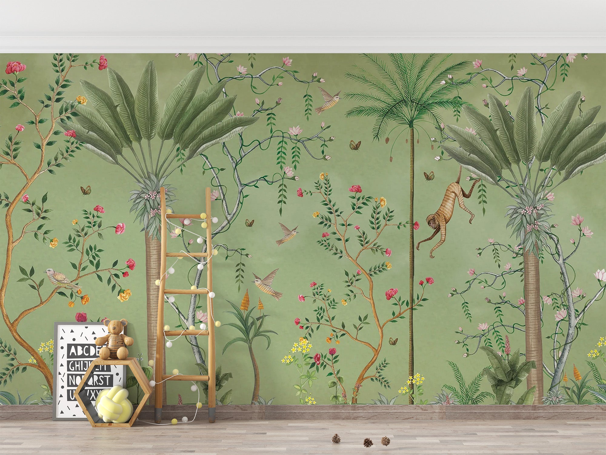 Sophisticated Tropical Chinoiserie Wall Art