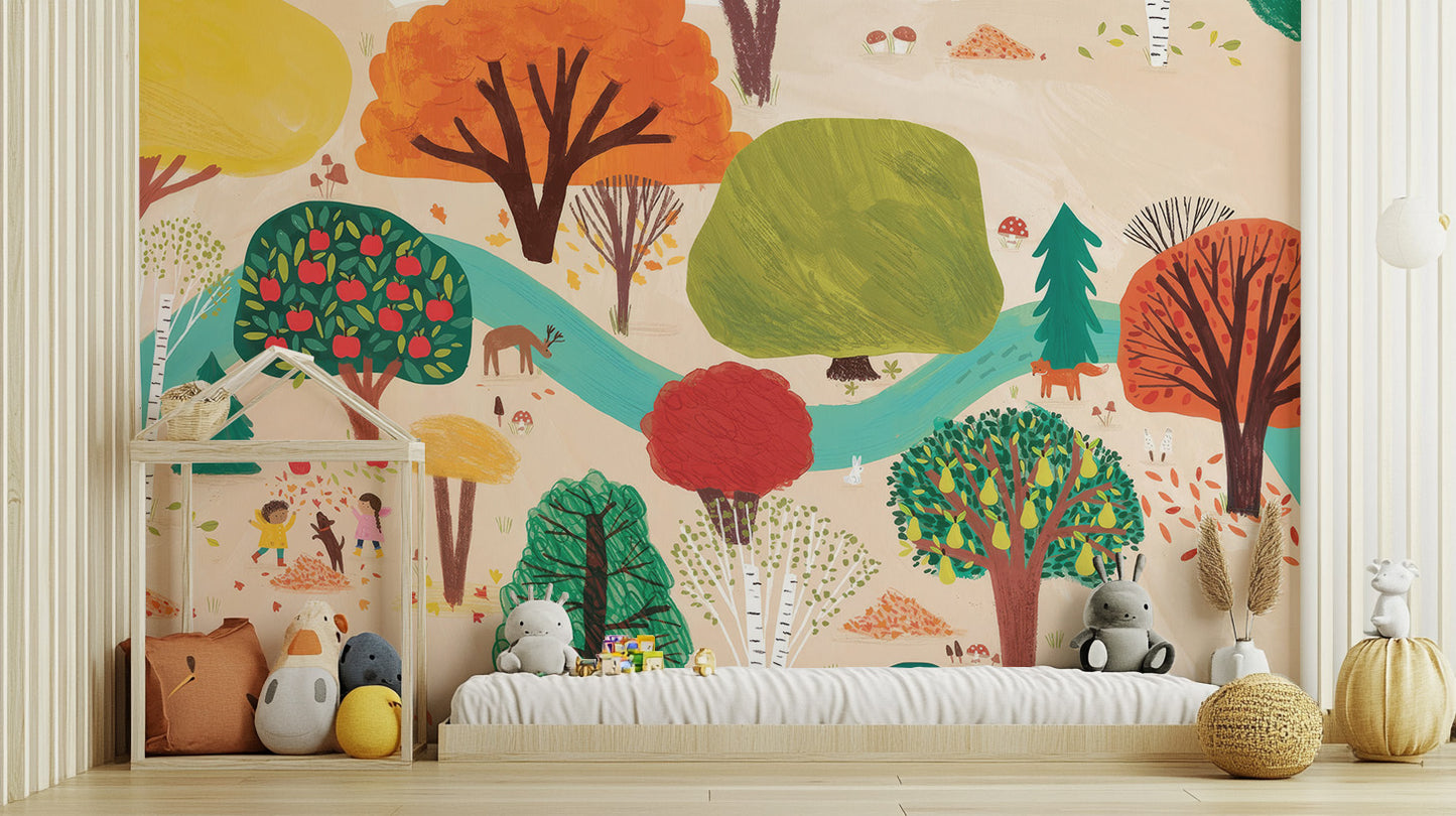 Storybook Trees Wall Mural