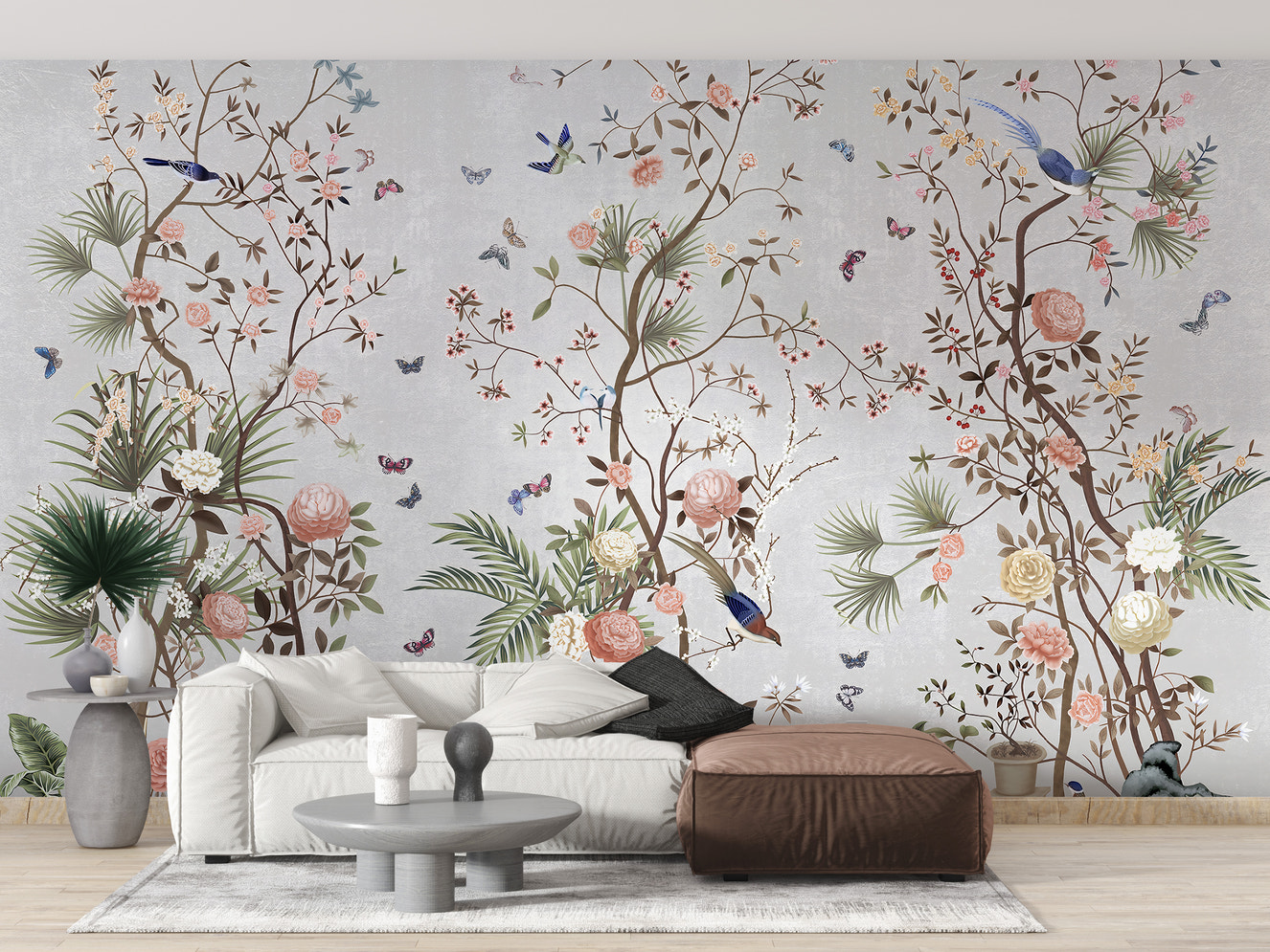 Blossoms Colorful Floral Wallpaper Mural
