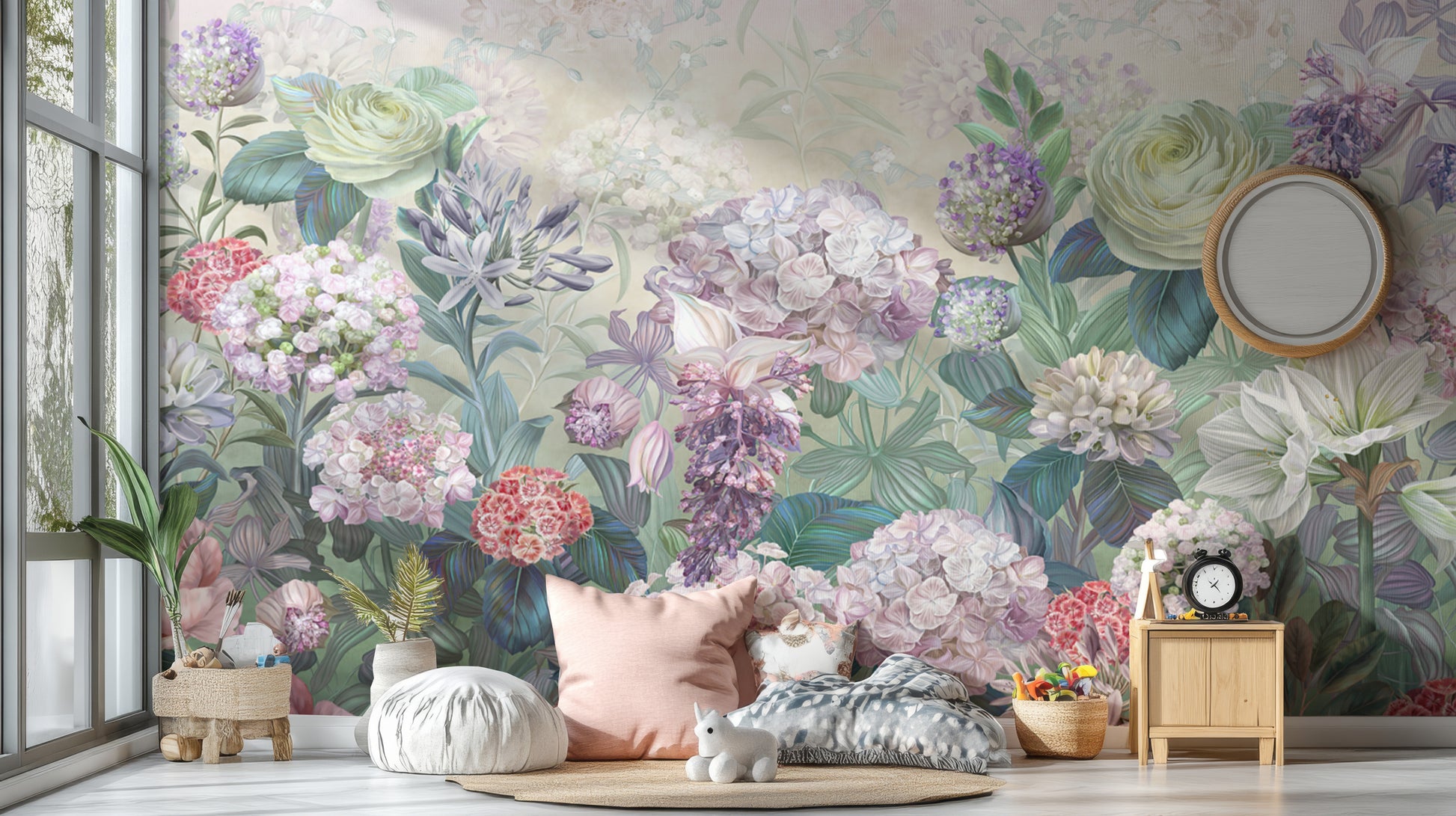 Dutch delight floral oasis wallpaper mural